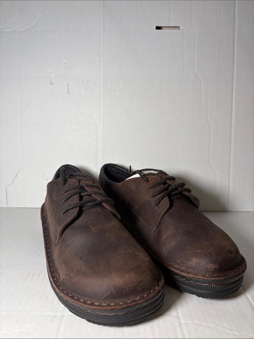 Naot Men's Brown Leather Lace-Up Oxfords Men’s 7